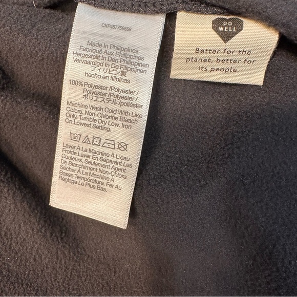 NWT Women’s Madewell Black Oversized Casual Button Down Fleece Shirt - Size XL - Picture 7 of 11